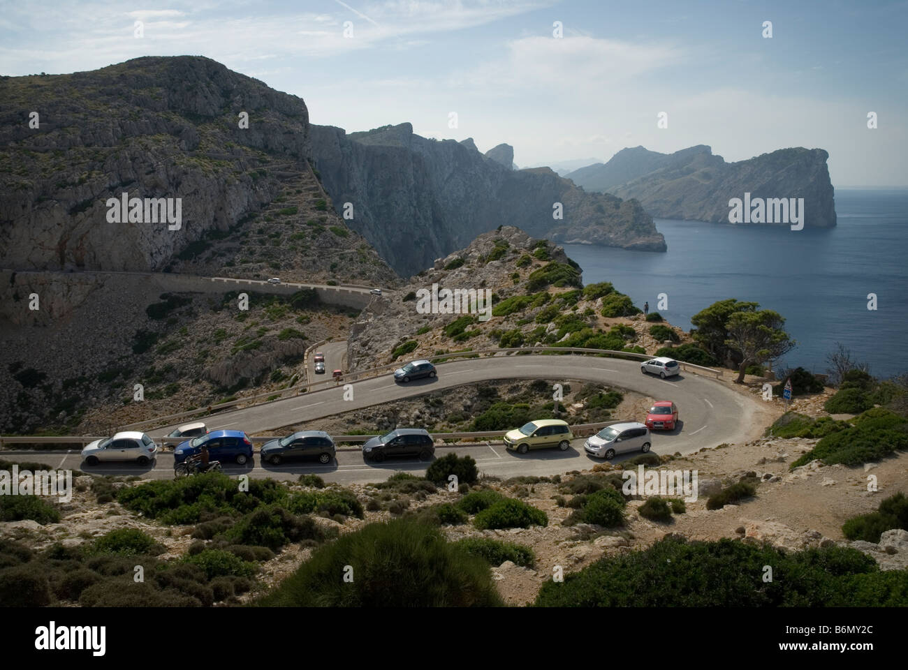 Der Weg zum Cap Formentor-Mallorca-Spanien Stockfoto