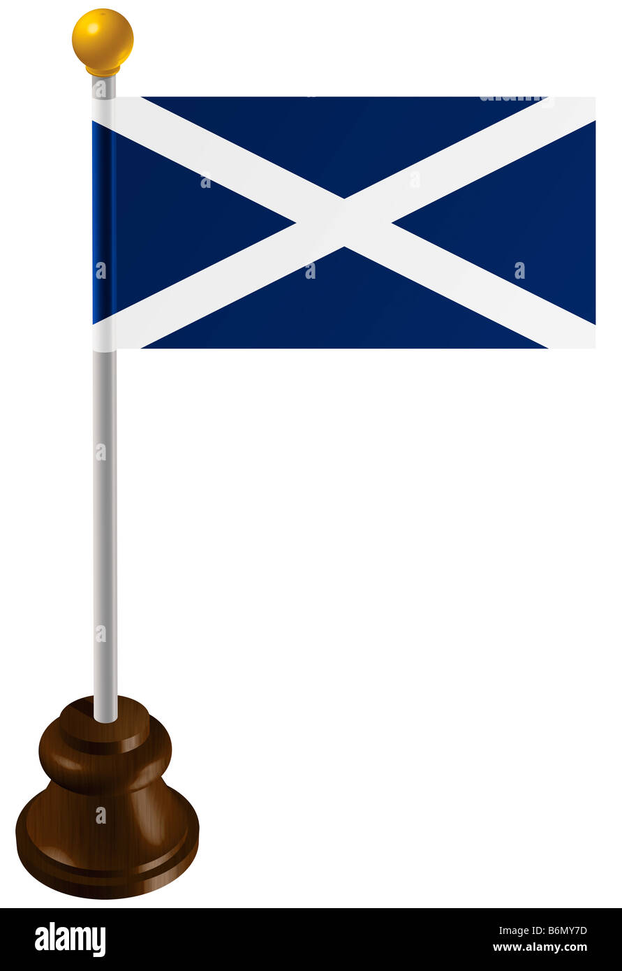 Schottland Fahne als marker Stockfoto