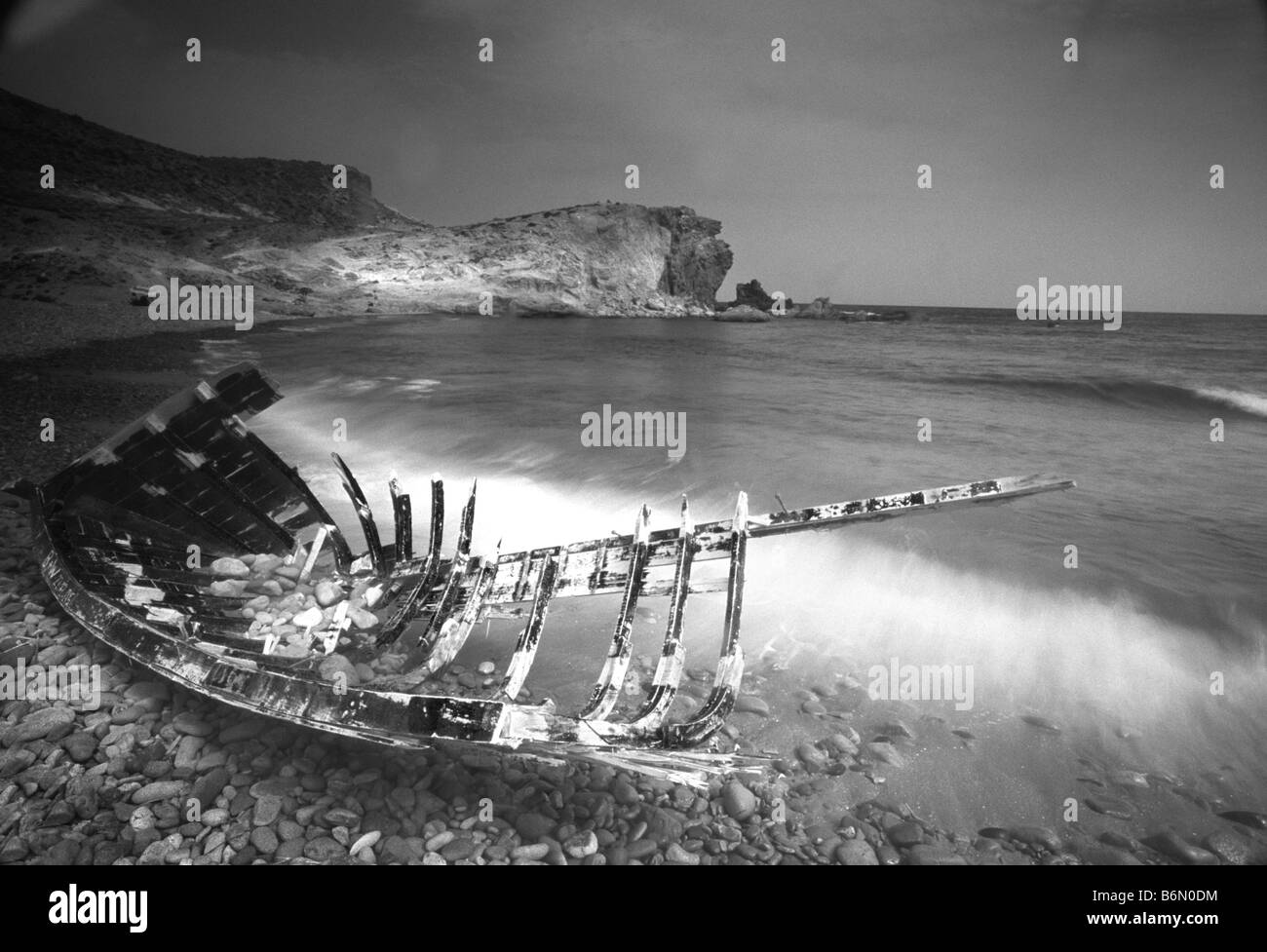 Aufnahme in den San Jose Provinz Almeria, seine Küsten und im Landesinneren Dörfern, Andalusien, Südspanien. Stockfoto