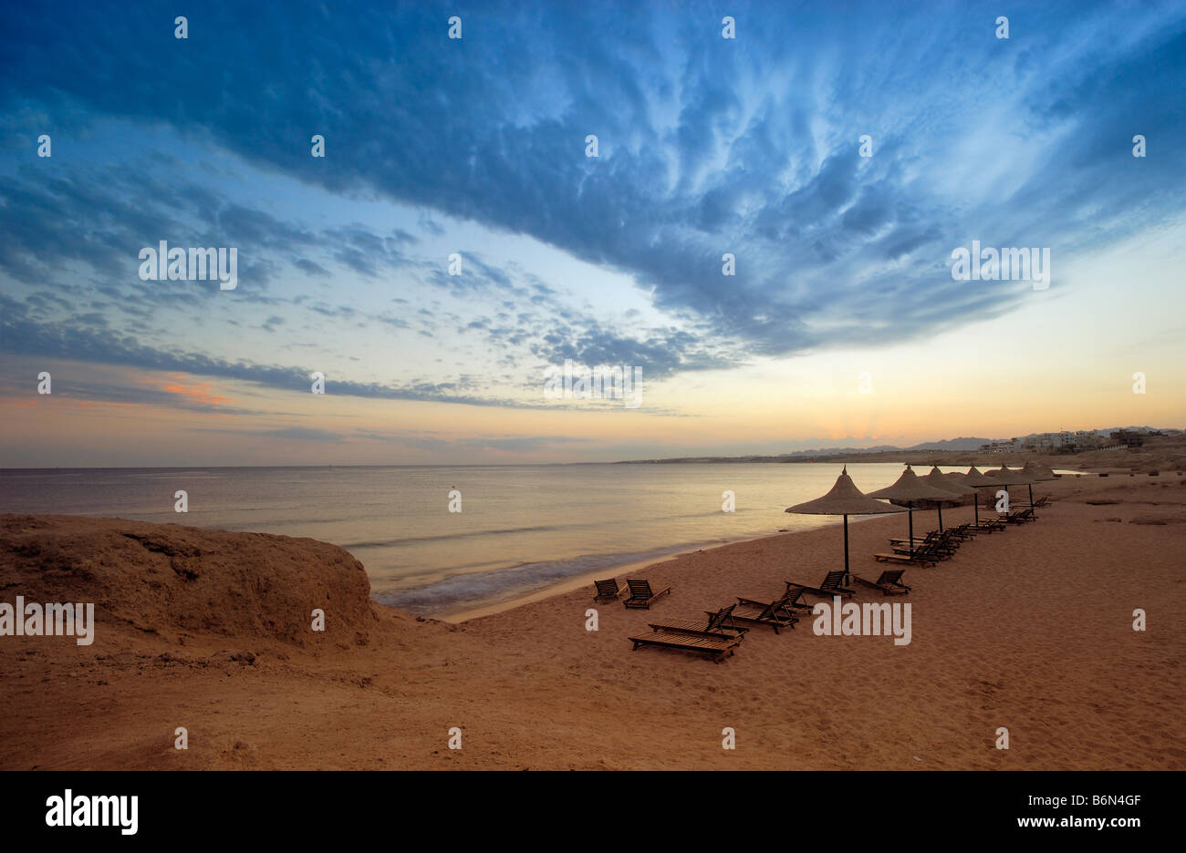 einen wunderschönen Sonnenuntergang in Sharm el Sheikh Ägypten Stockfoto