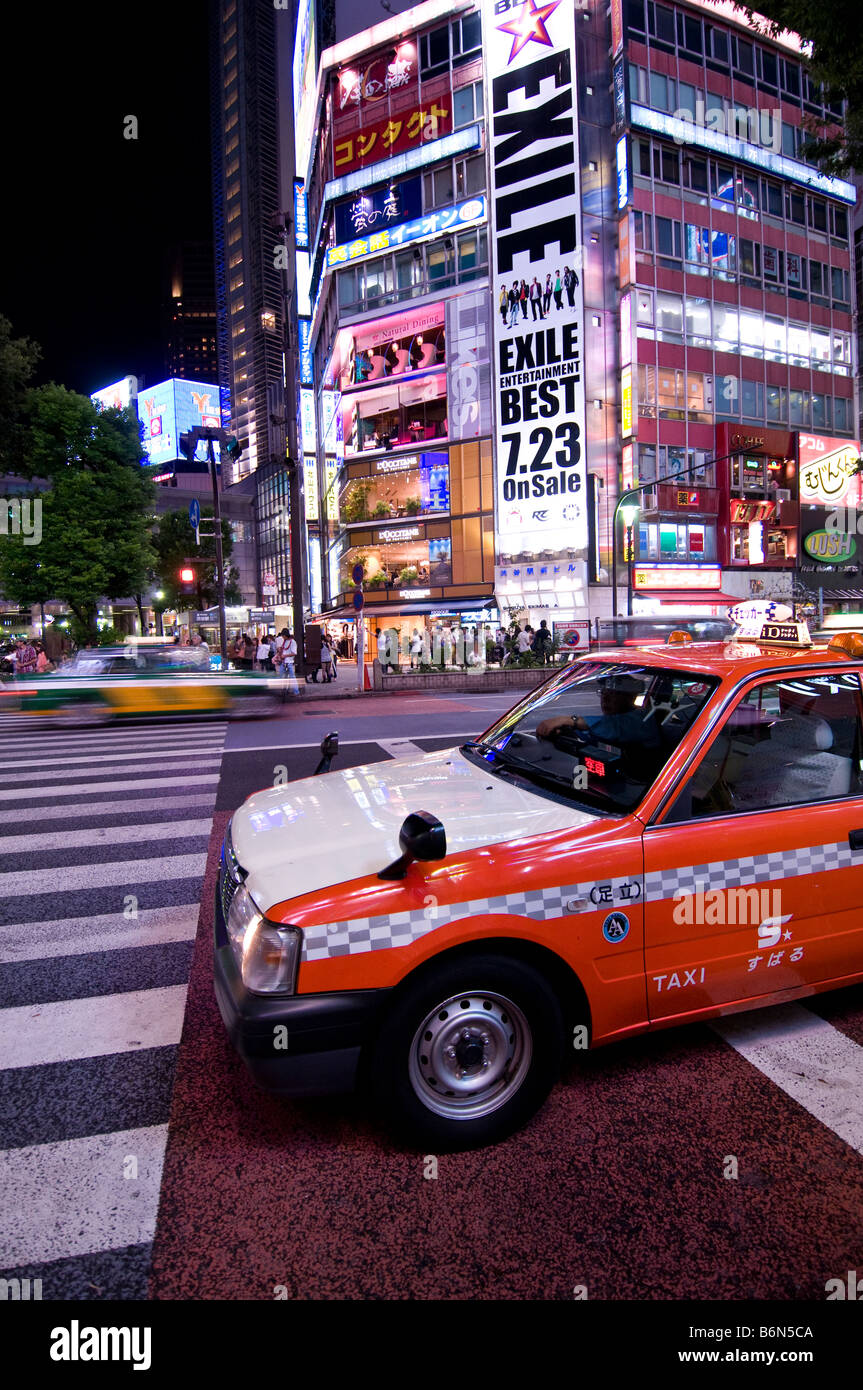 Shibuya-Kreuzung im Zentrum von Tokio Stockfoto