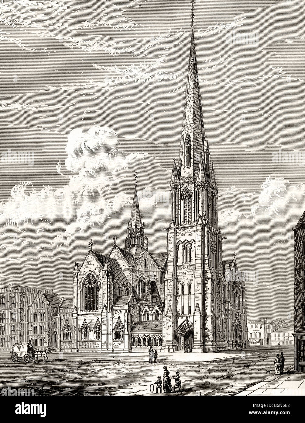 Christ Church, Westminster Bridge Road, Lambeth, London, England. Stockfoto