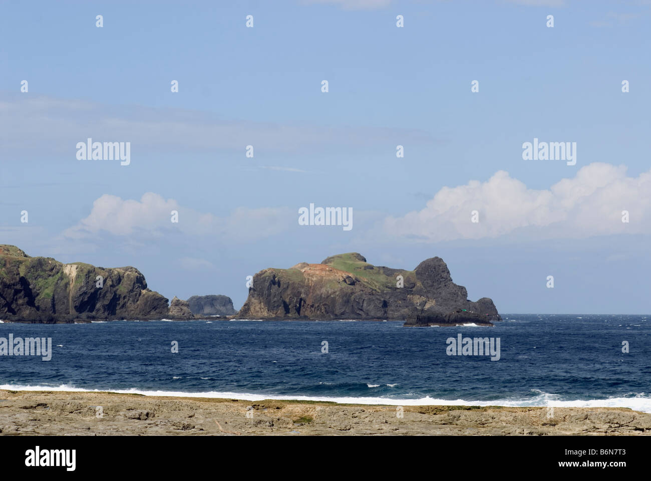 Taiwan, grüne Insel Küste Stockfoto