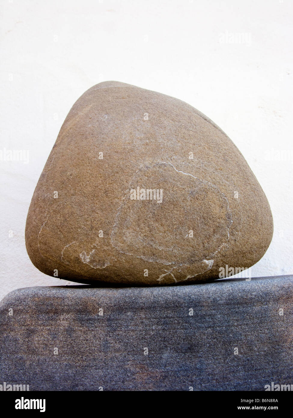 Stein im Gleichgewicht Stockfoto