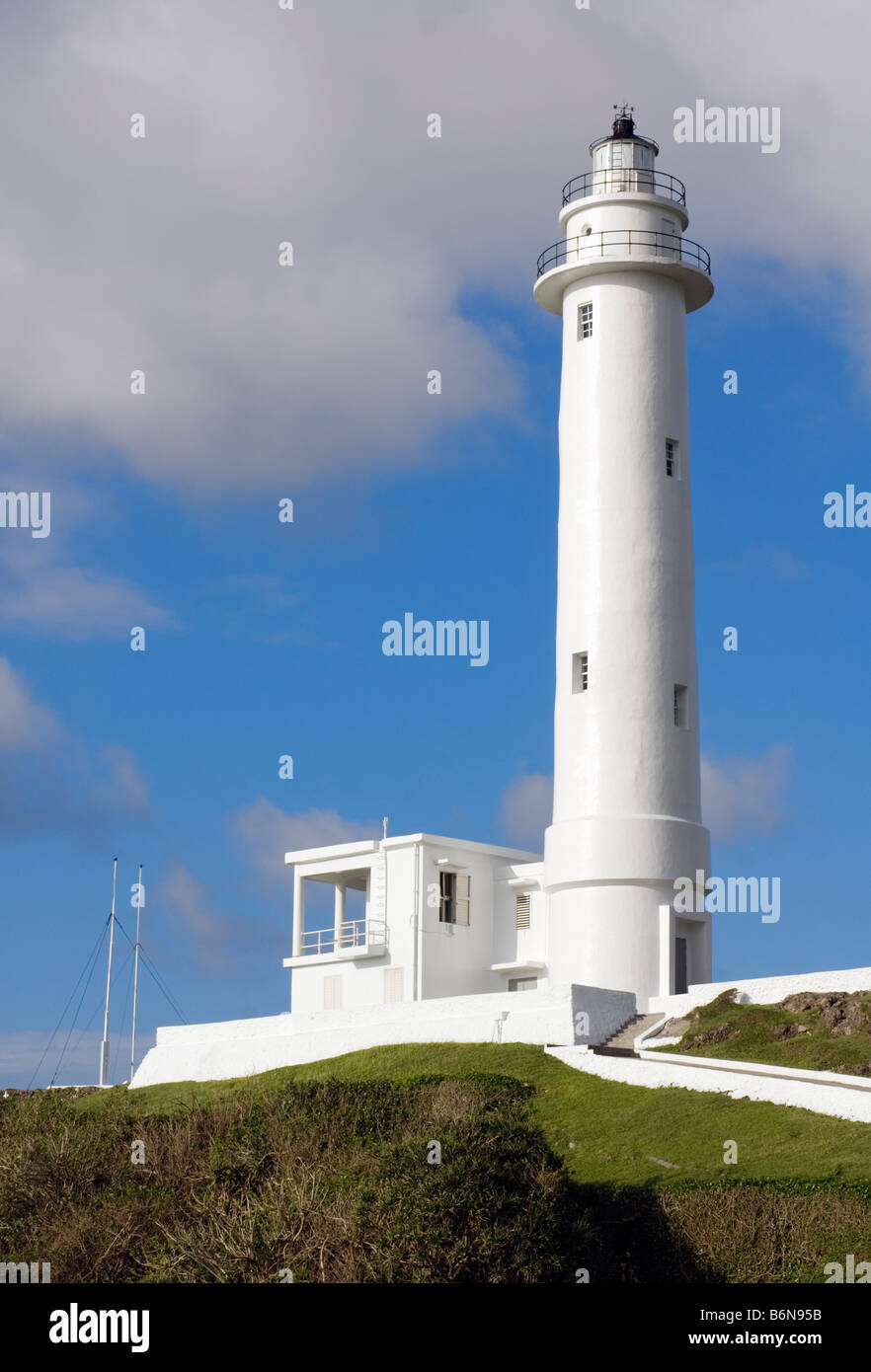 Taiwan, grüne Insel-Leuchtturm Stockfoto