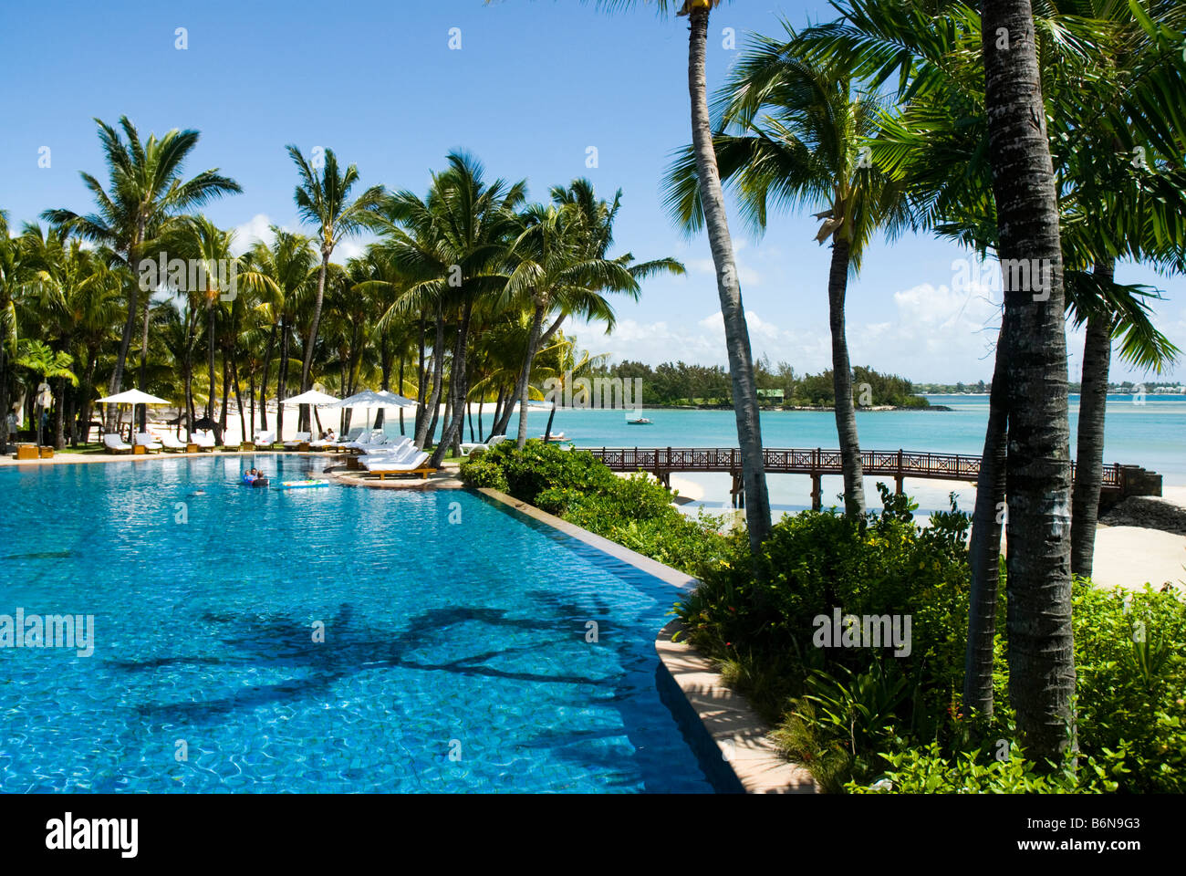 Hotel Le Touessrok in Trou d Eau Douce Bereich Insel MAURITIUS Stockfoto