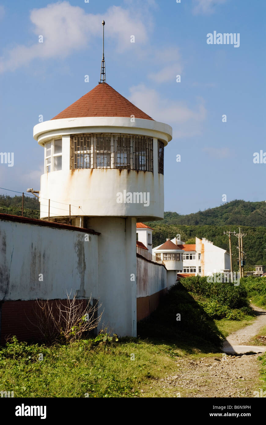 Grüne Insel Menschen Rechte Memorial Park, Green Island Berufsbildungszentrum, Green Island, Taiwan Stockfoto