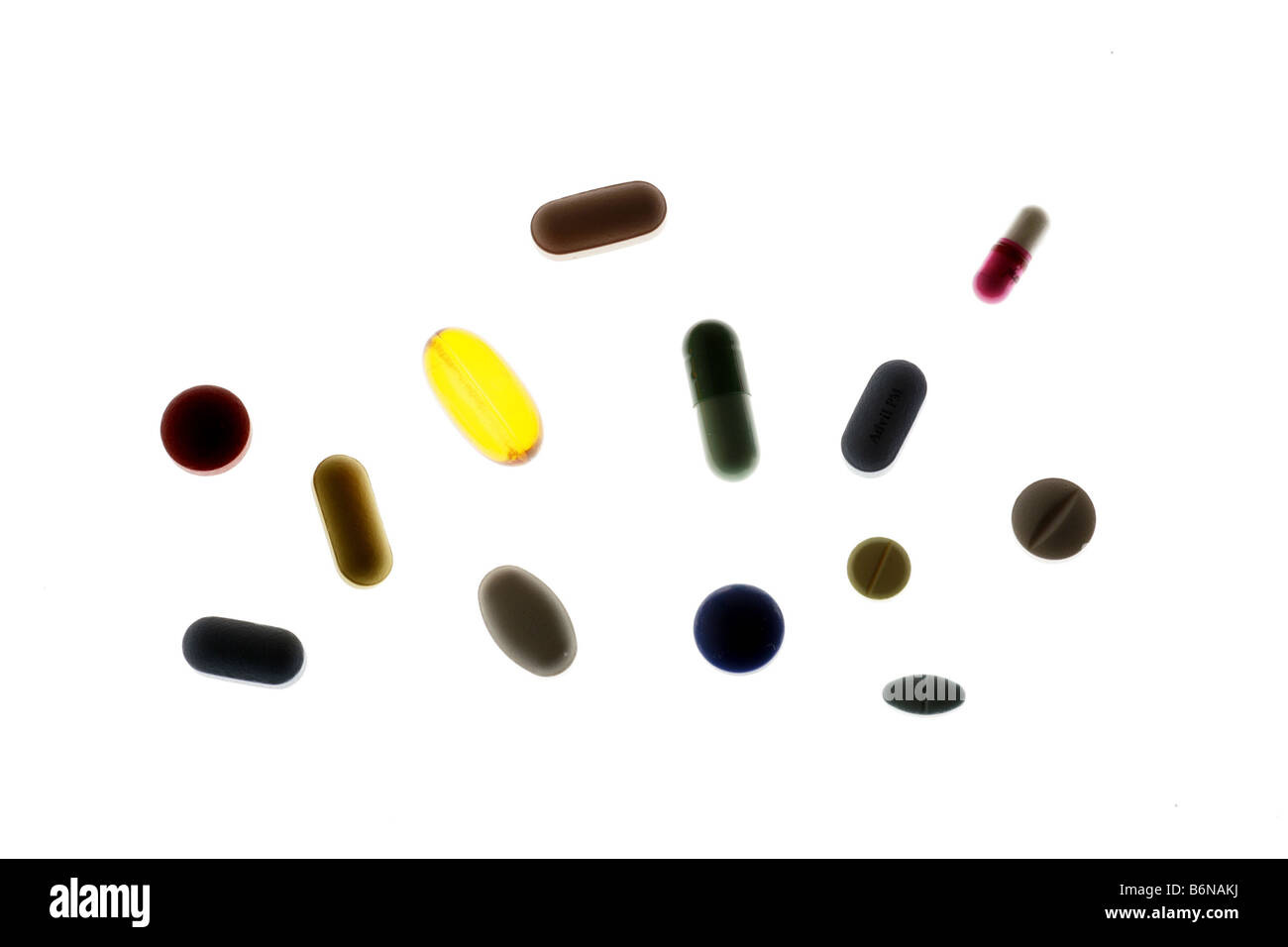 Pillen, Vitamine, phamaceuticals Stockfoto