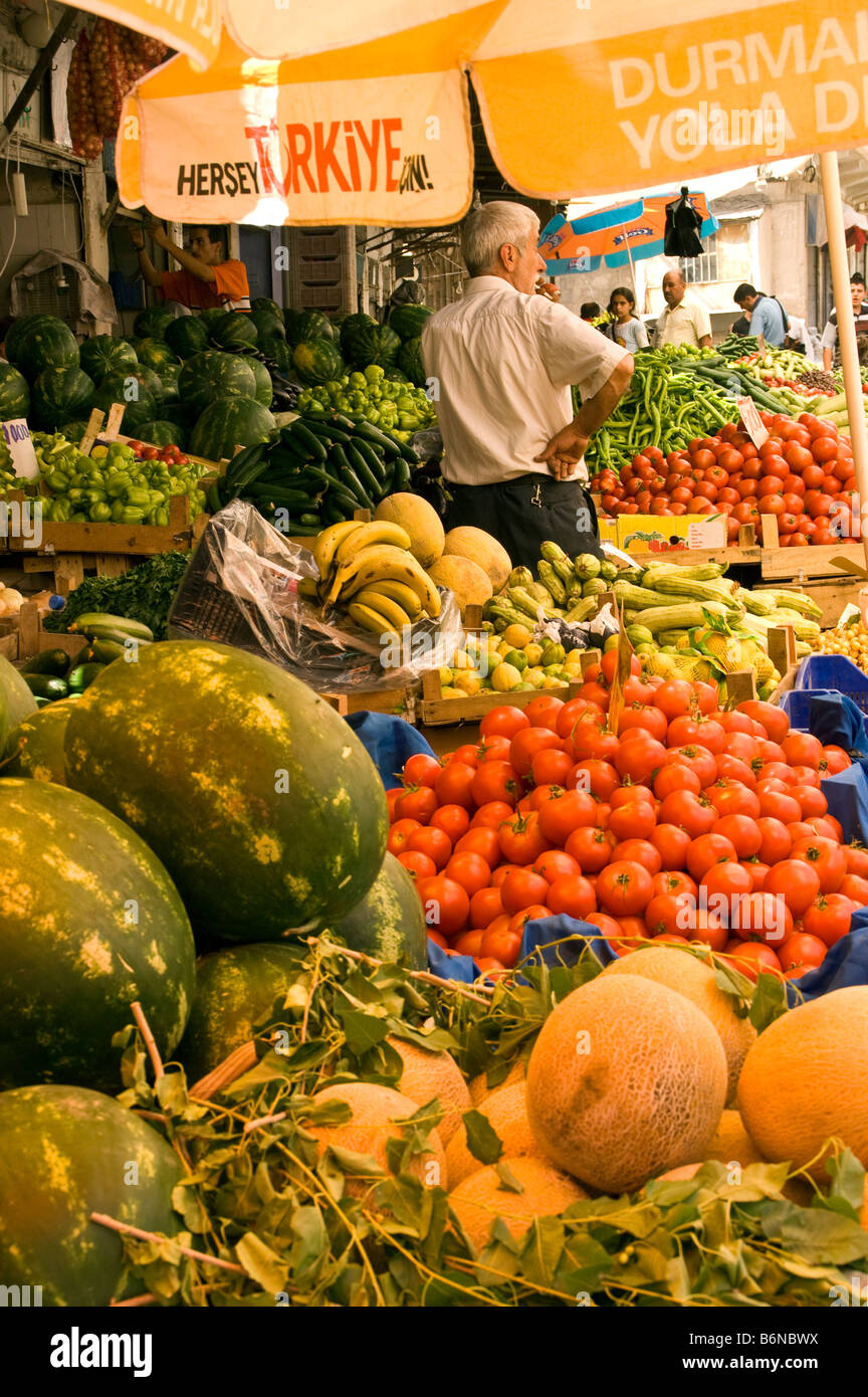 Mardin, alte Basar Gemüse stand Stockfoto