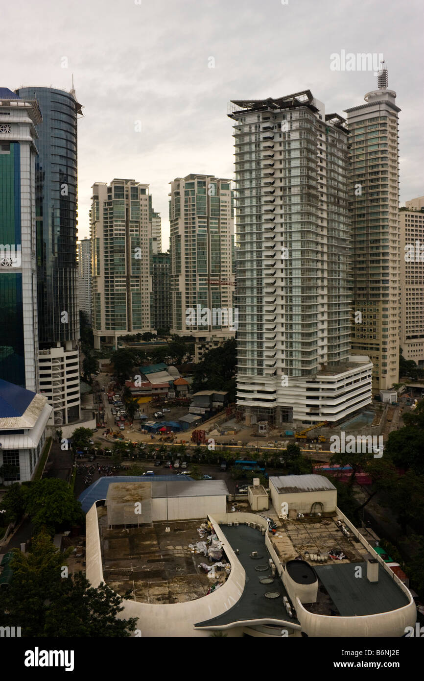 Kuala Lumpur City Center mit Hochhäusern Stockfoto