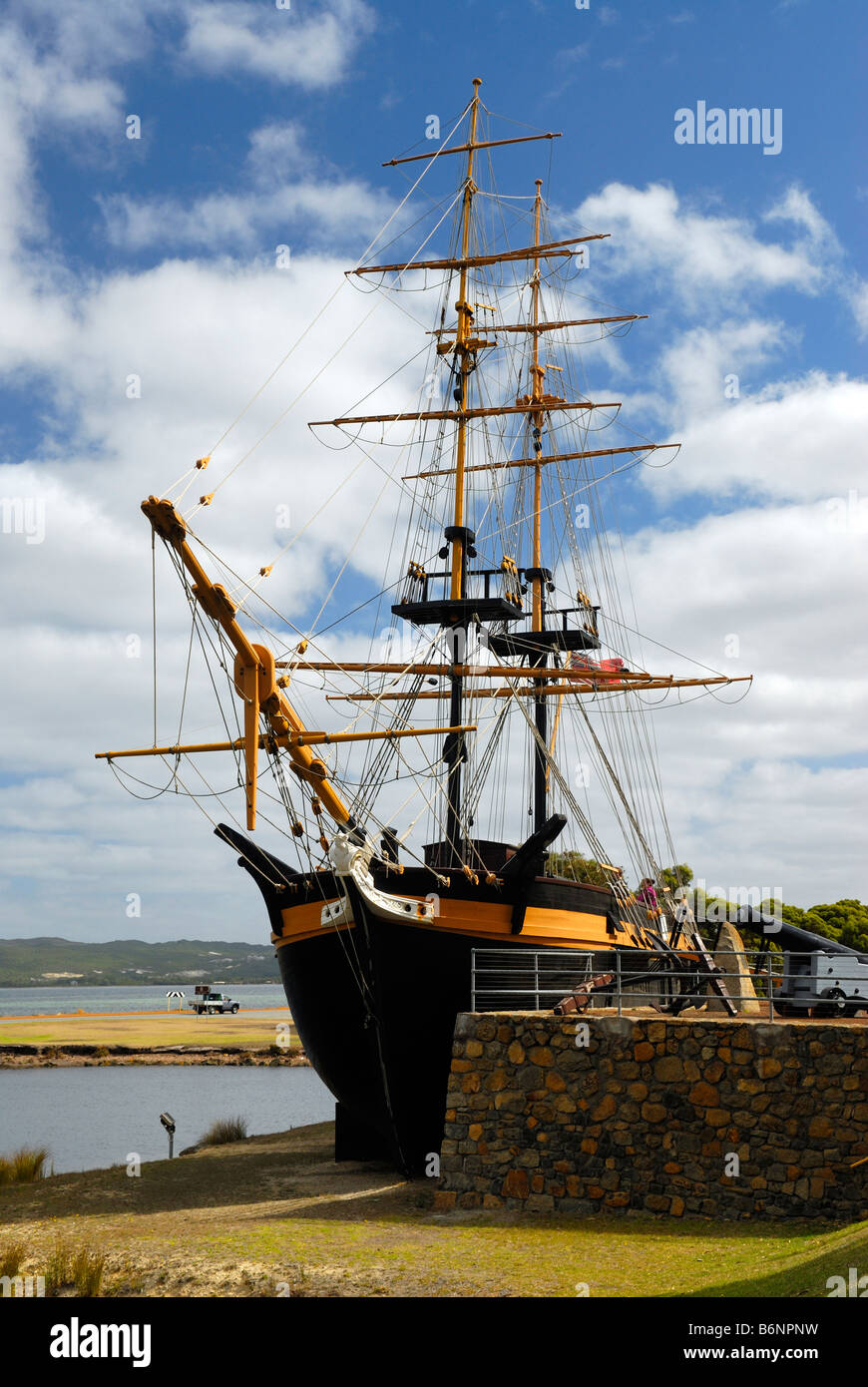 Replik von Brig Amity in Albany Westaustralien Stockfoto