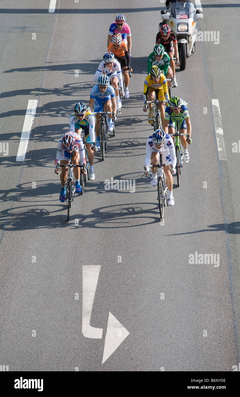 Rennradler bei Radrennen Deutschlandtour Stockfoto