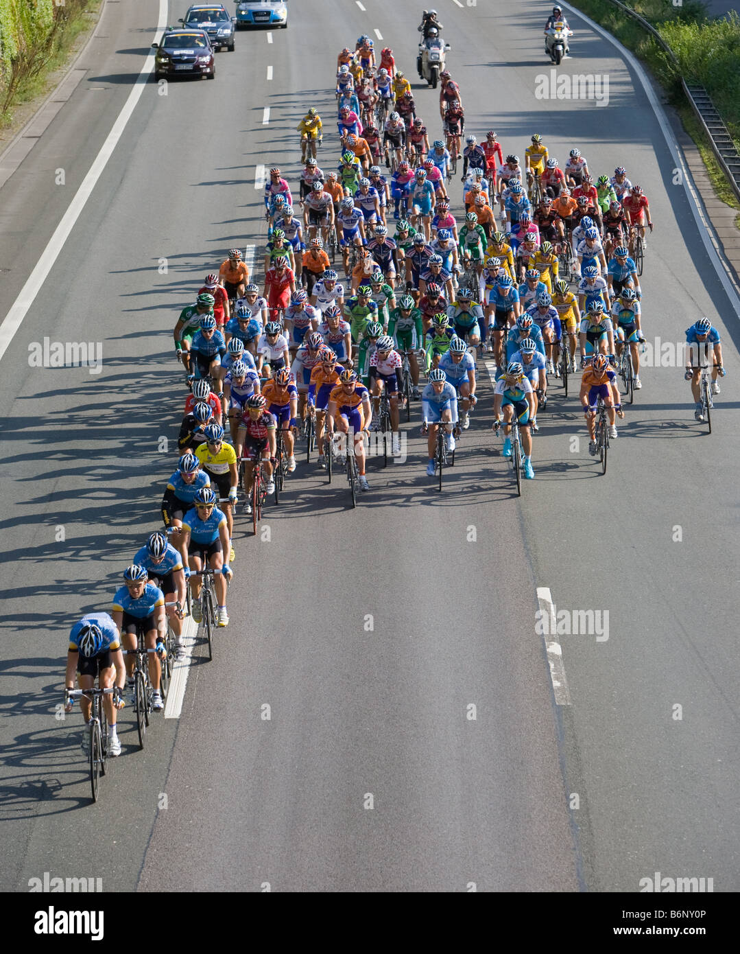 Rennradler bei Radrennen Deutschlandtour Stockfoto
