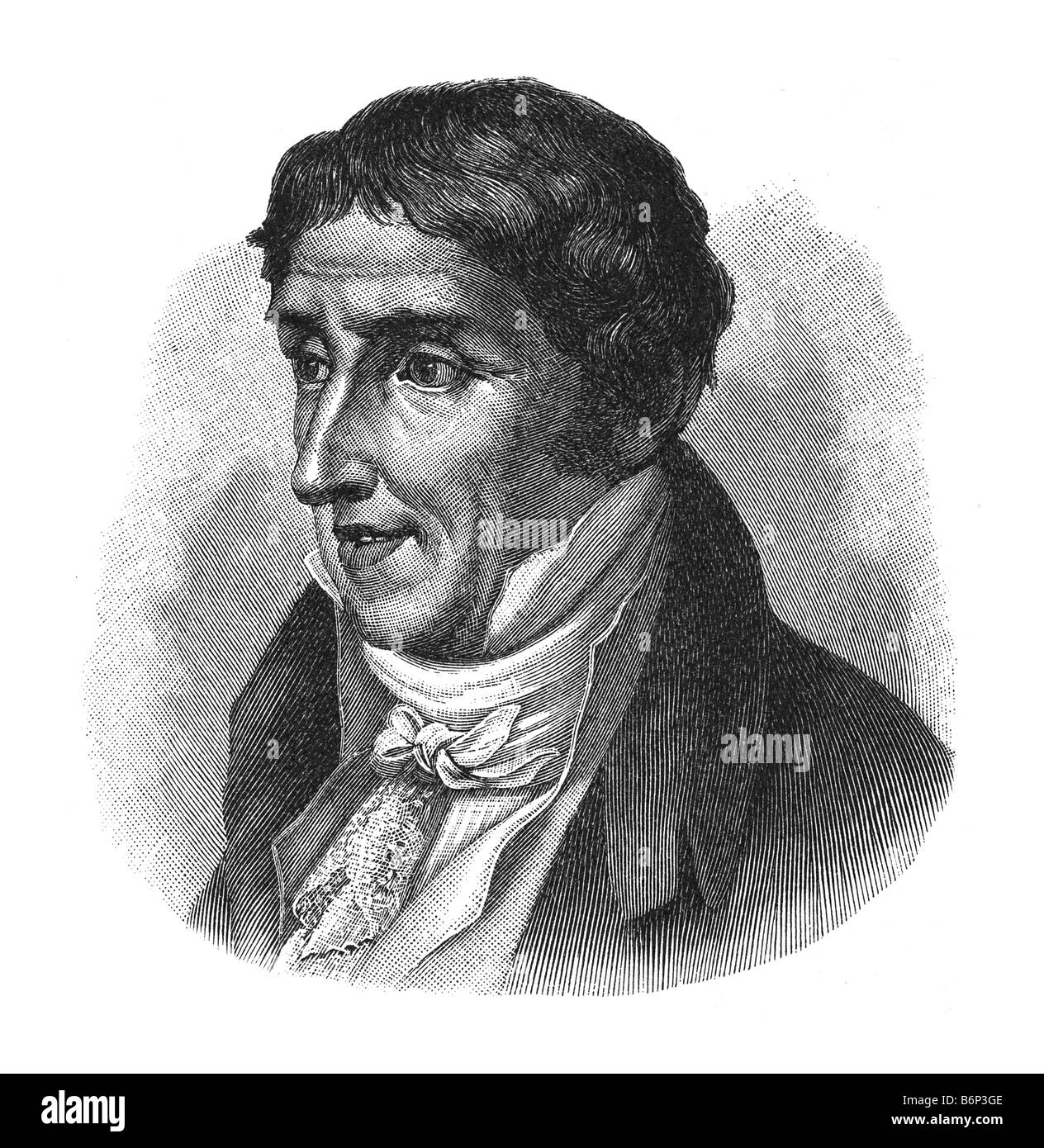 Graf Alessandro Giuseppe Antonio Anastasio Volta, 18. Februar 1745 Como, Italien - 5. März 1827 Camnago in der Nähe von Como Stockfoto