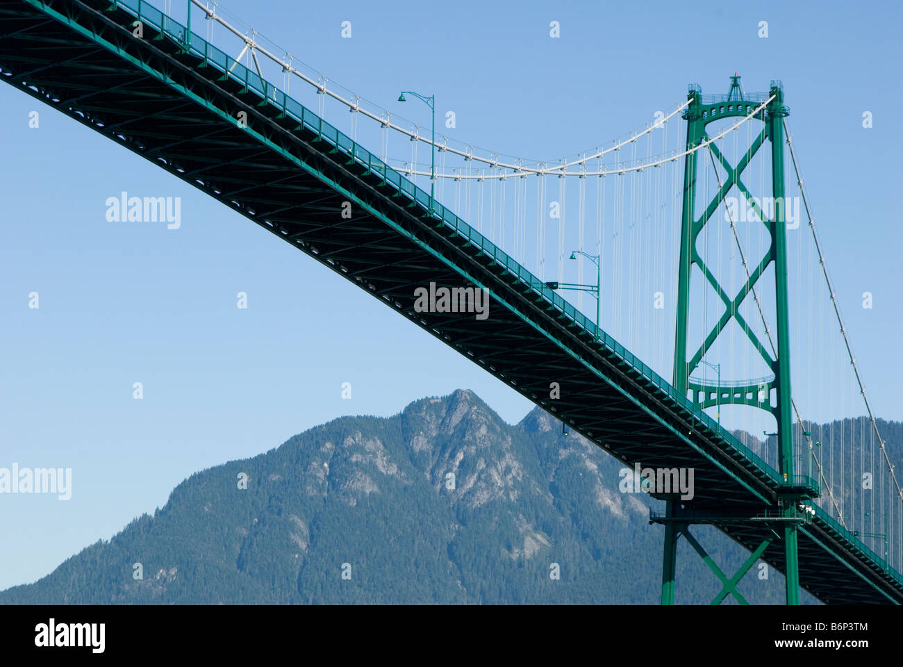 Lions Gate Bridge, Vancouver, Britisch-Kolumbien, Kanada Stockfoto