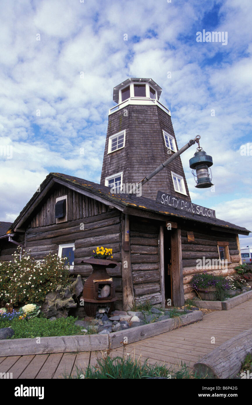 Salzige Dawg Saloon Homer Spit Homer Alaska Stockfoto