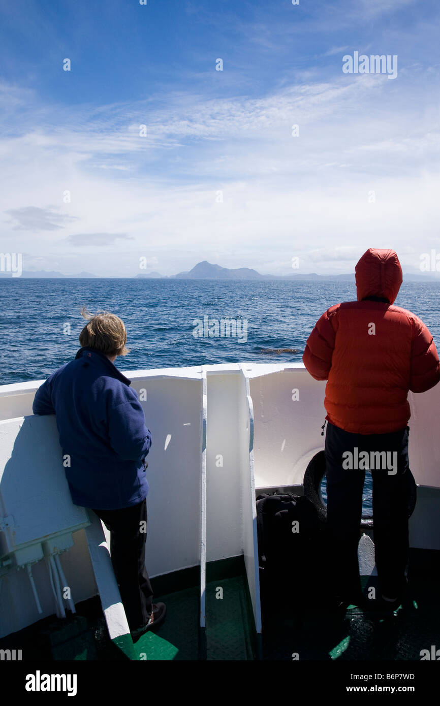 Touristen sehen Ansatz Kap Hoorn Insel südlichsten Landzunge von Tierra Del Fuego Archipel der südlichen Chile Südamerika Stockfoto