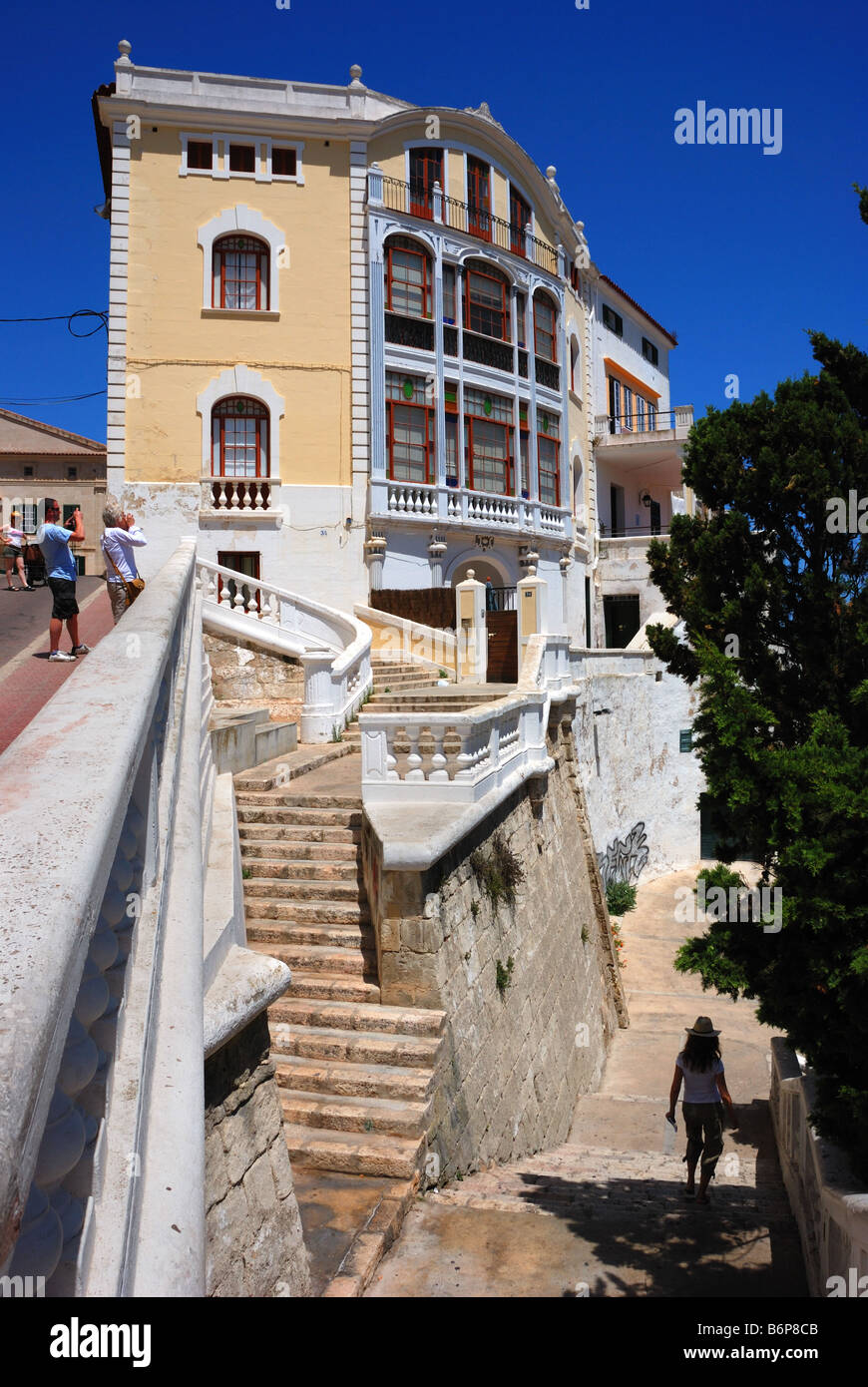 Mahon, historische Hauptstadt von Menorca Stockfoto