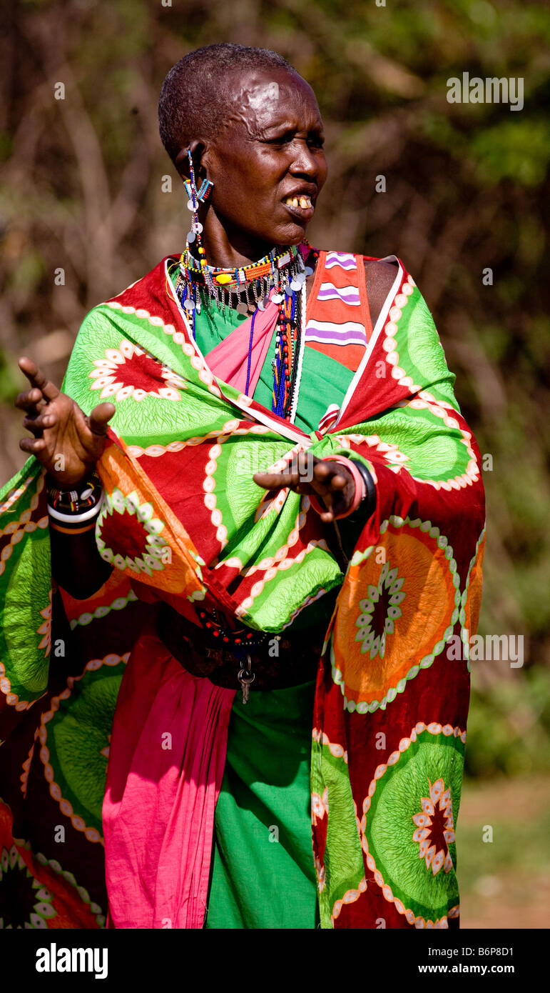 Masai Mara Frauen Stockfoto