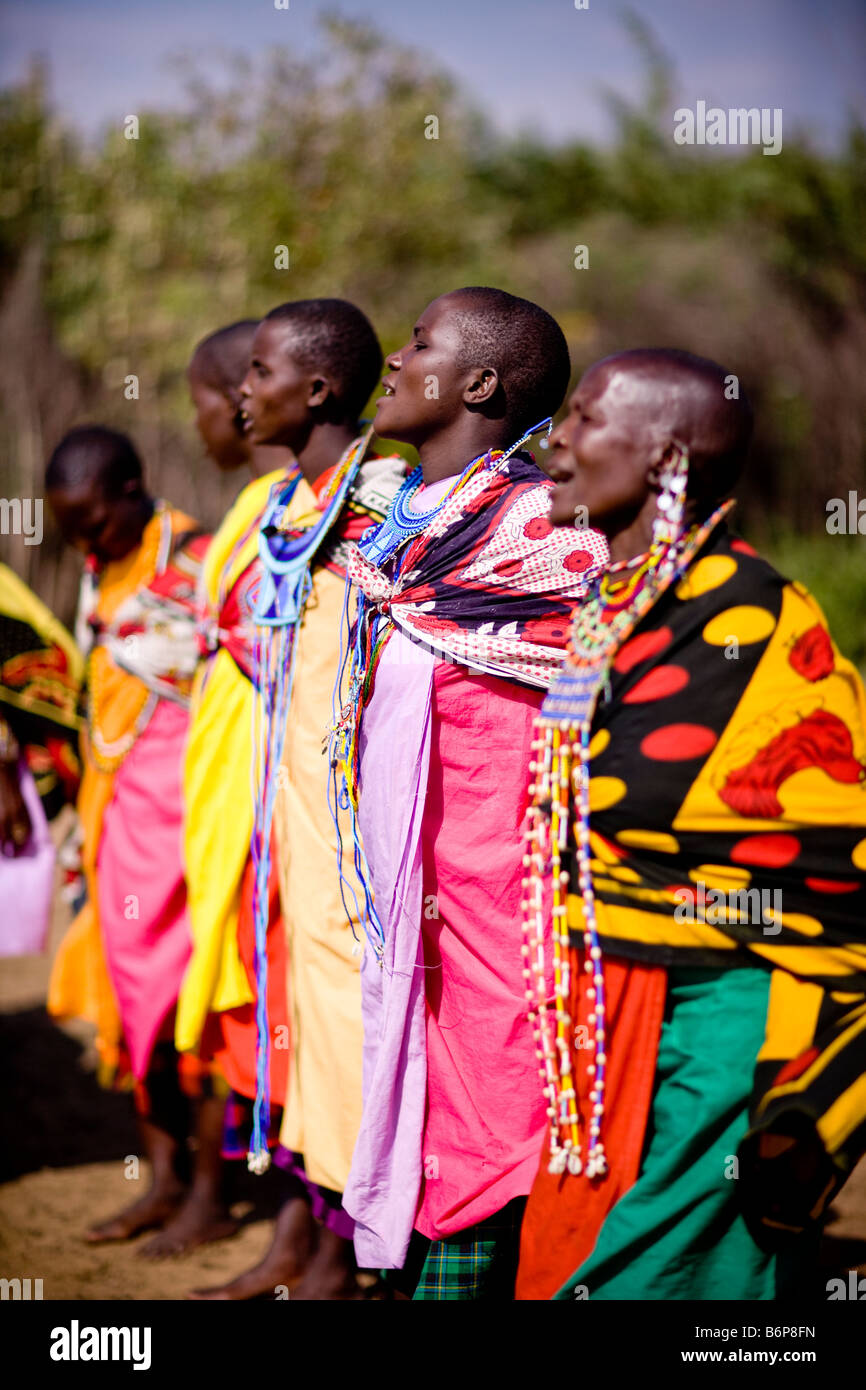 Massai-Mara-Frauen Stockfoto