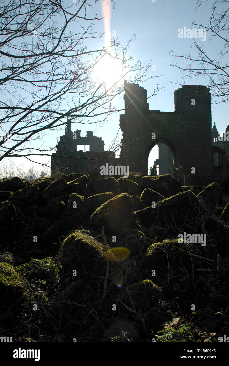 Spooky bleibt Morton Corbet Burg Stockfoto