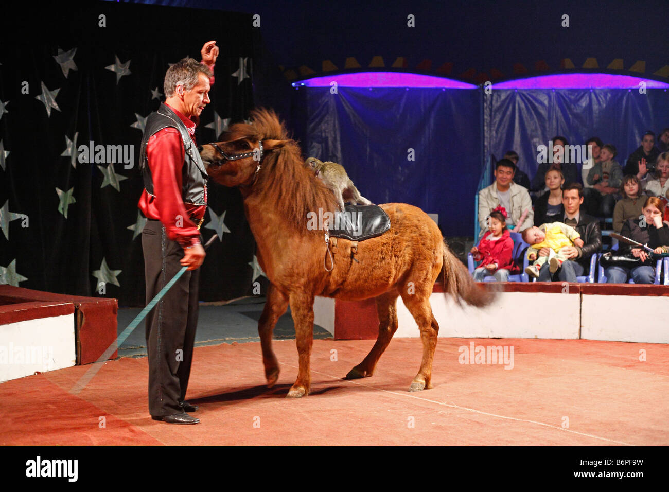 Zirkus Chapiteau Moskau Russland Stockfoto