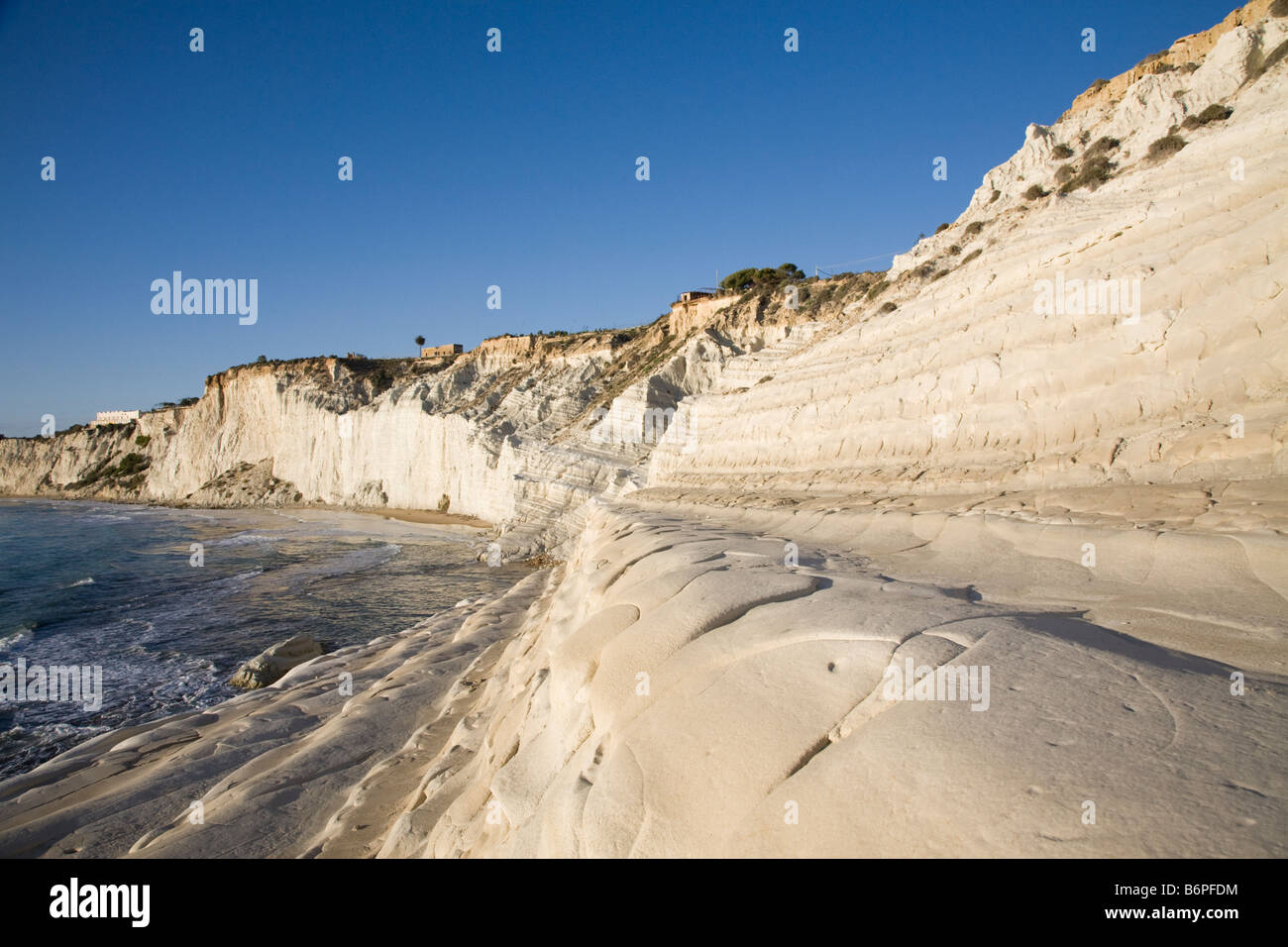 Scala dei Turchi, Porto Empedocle bei Agrigent Stockfoto