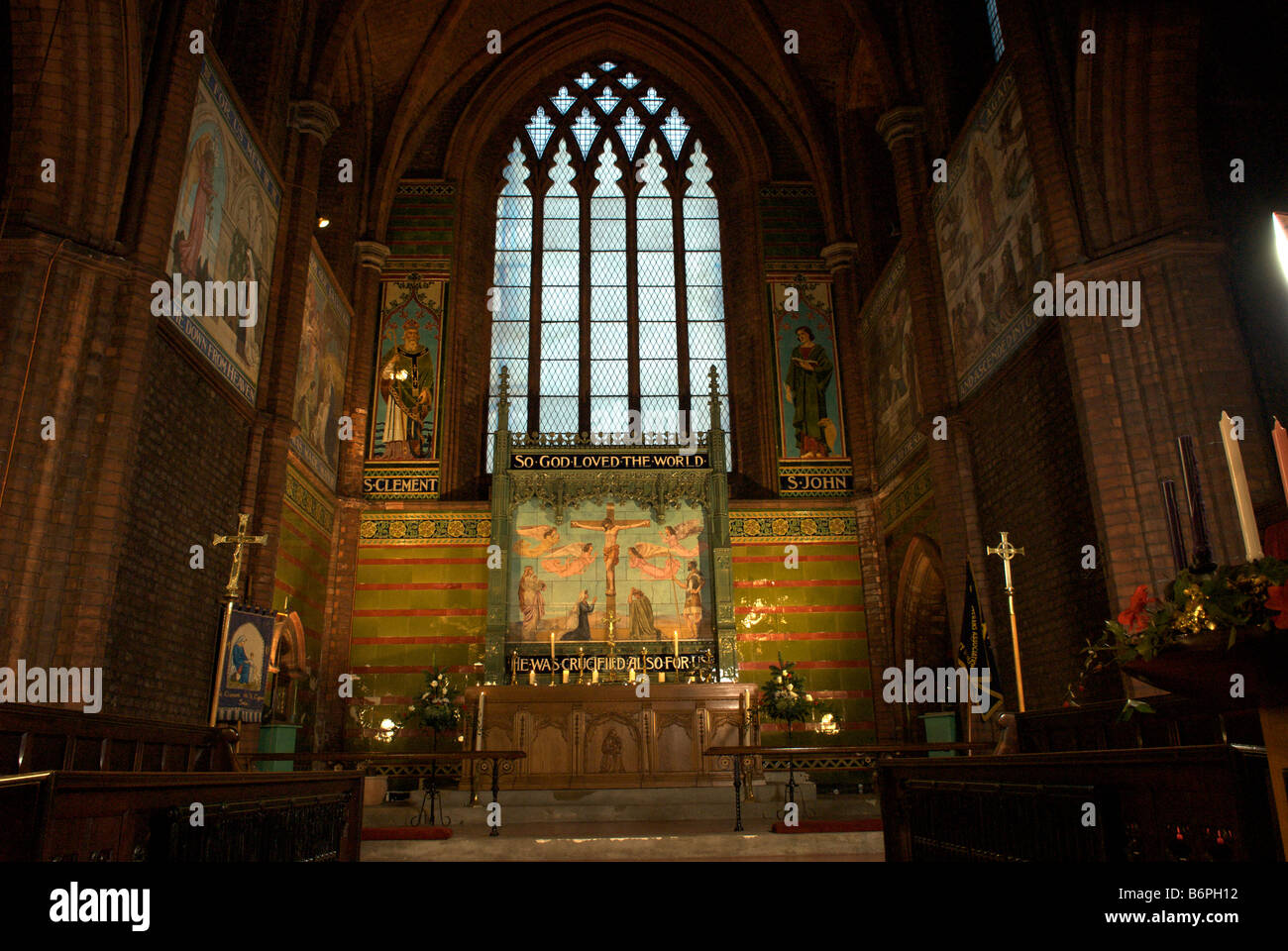 Kirche St. Clements in Salford Stockfoto