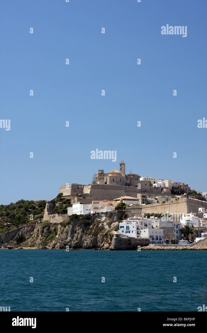 Burg und Altstadt von Ibiza (Eivissa), Balearen Stockfoto