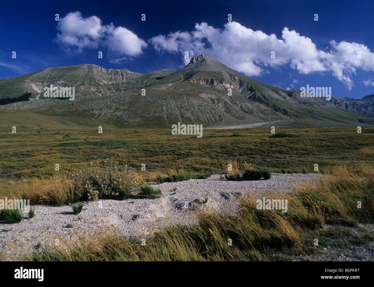 Ebene der Campo Imperatore, Abruzzen Gran Sasso Nationalpark Abruzzen, Italien Stockfoto