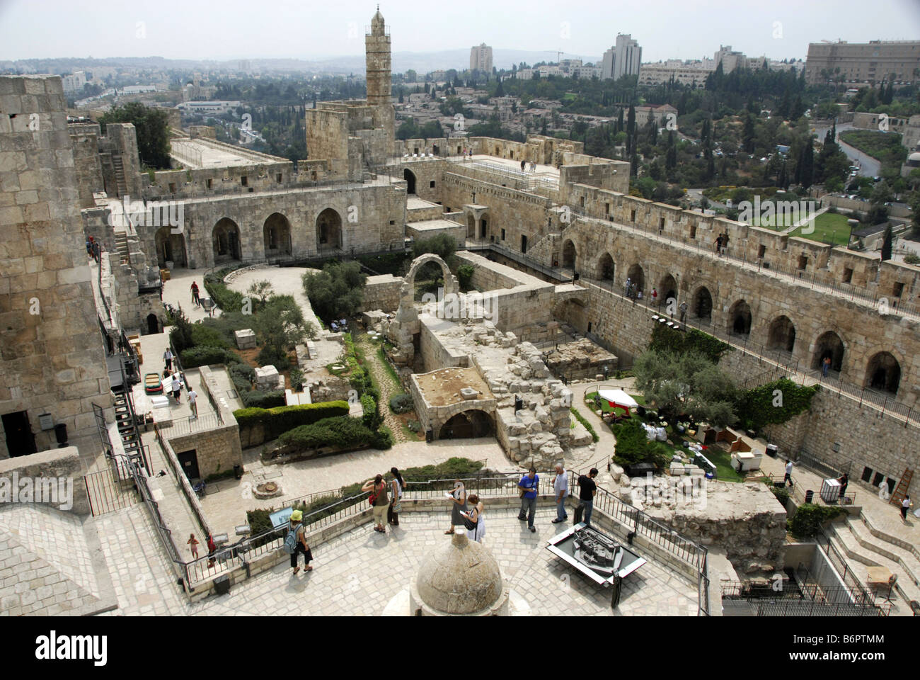 Tower of David, Altstadt, Jerusalem Stockfoto