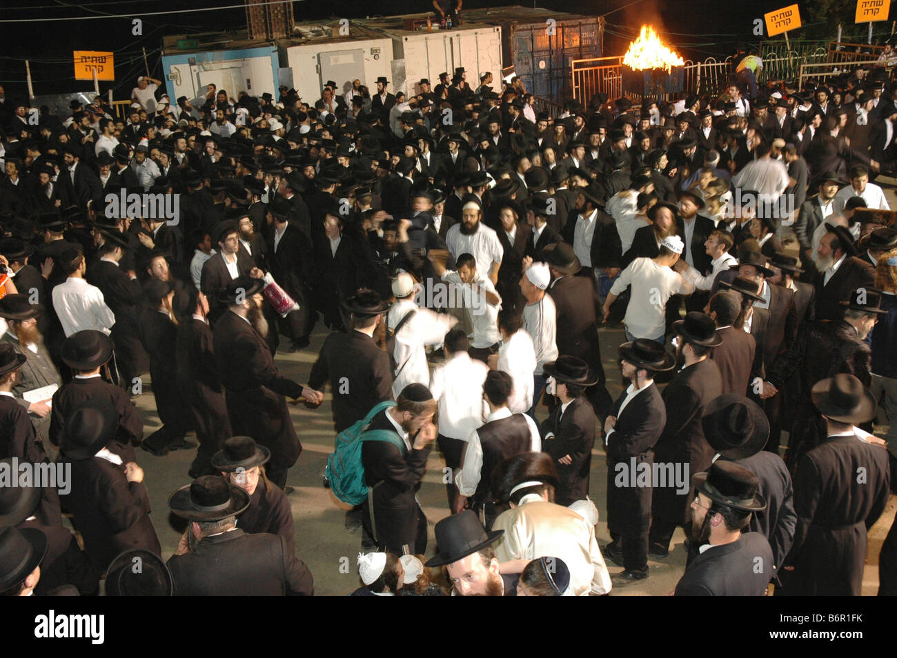 Israel Galiläa Berg Meron Verzögerung b Omer feiern am Berg Meron Stockfoto