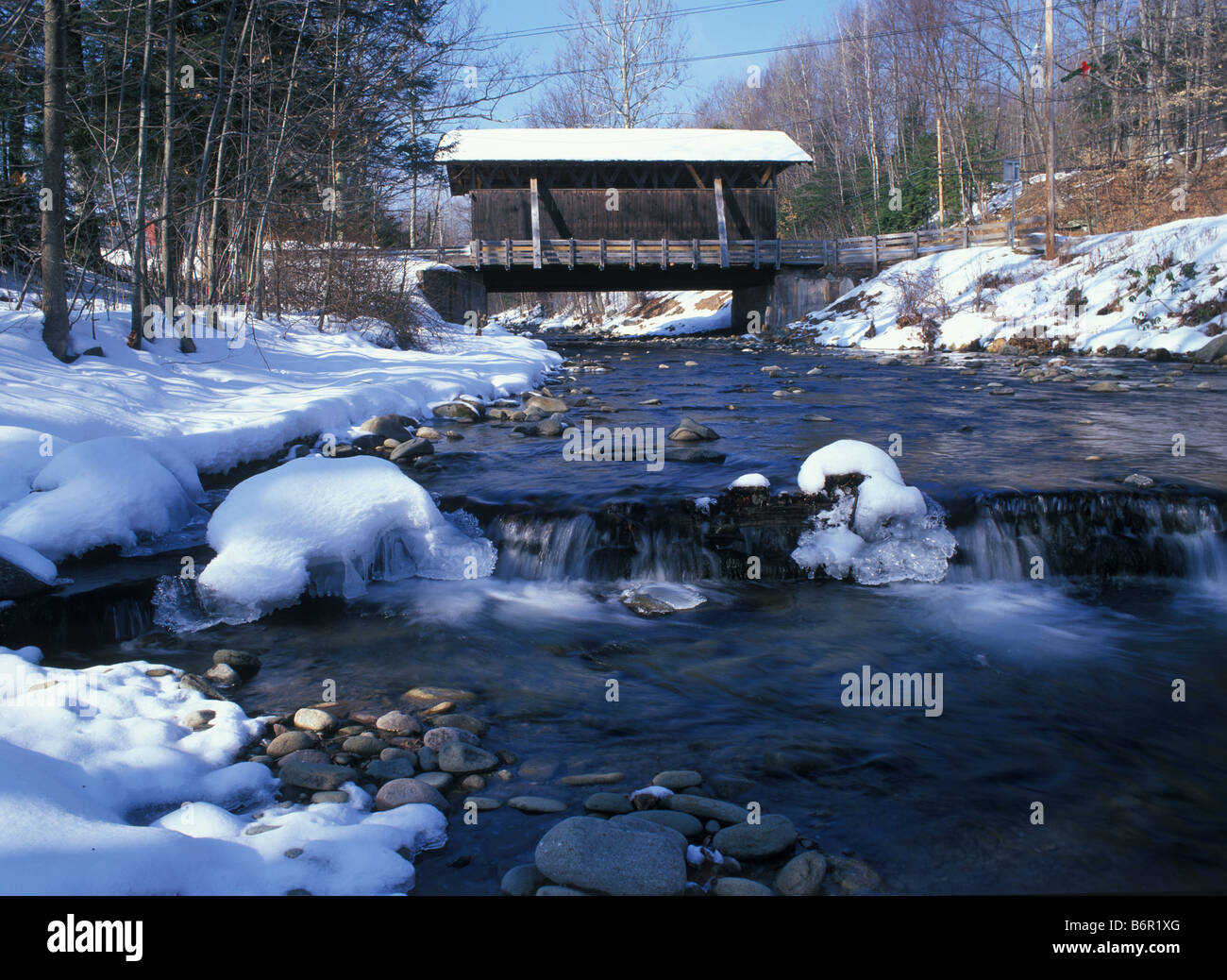 Chestnut Creek Bridge Covered Bridge, New York, USA Stockfoto