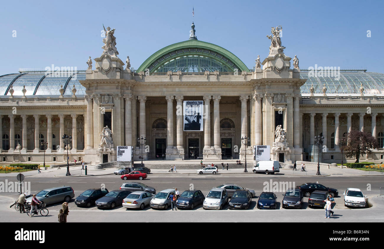 Paris, Grand Palais, Hauptfassade Stockfoto