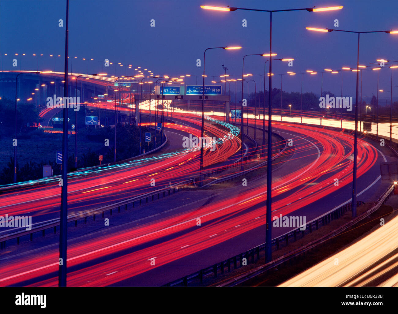 M60 Autobahnrings Eccles "Greater Manchester" England-Großbritannien Stockfoto