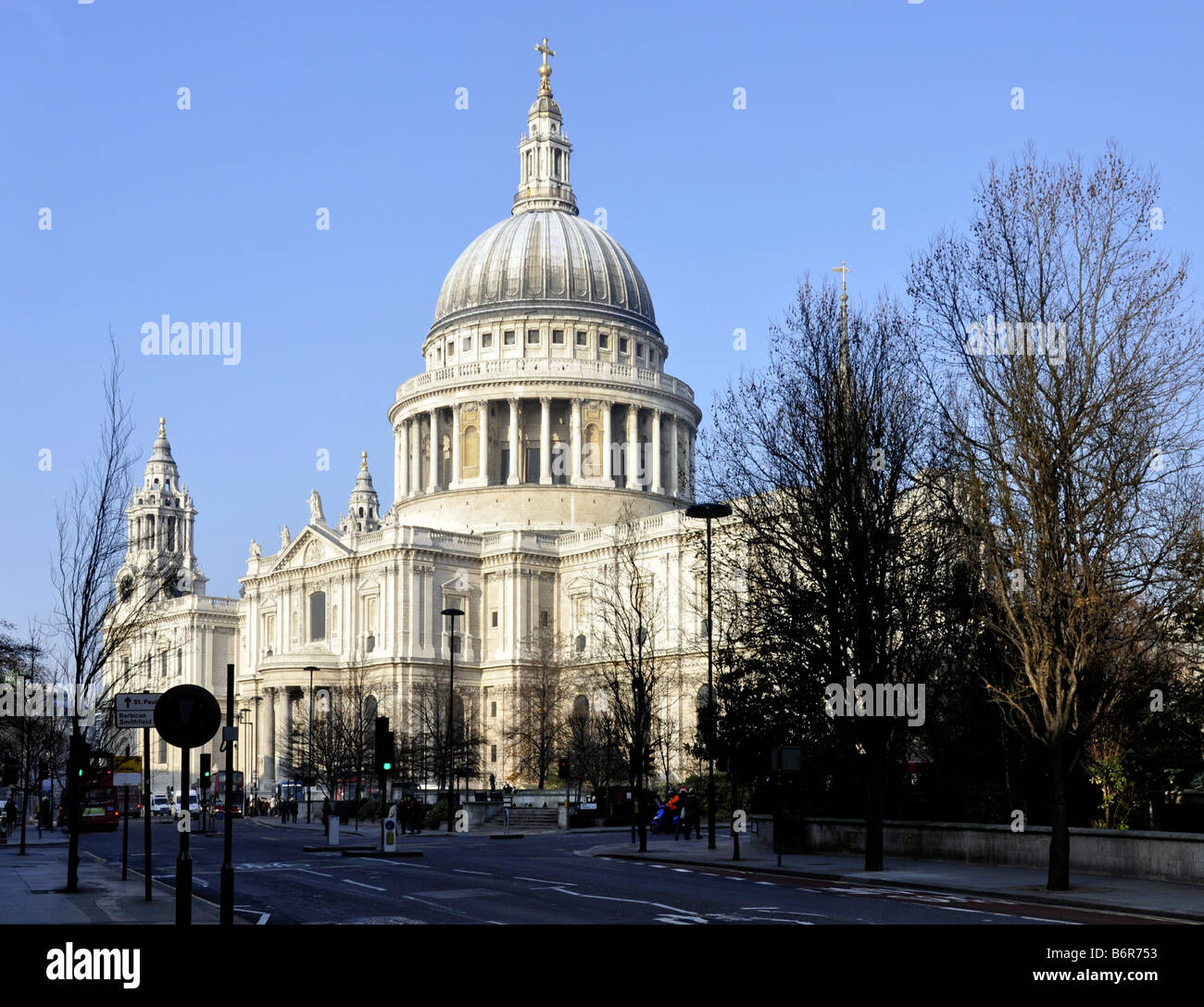 St. Pauls Cathedral, London, Südansicht Stockfoto
