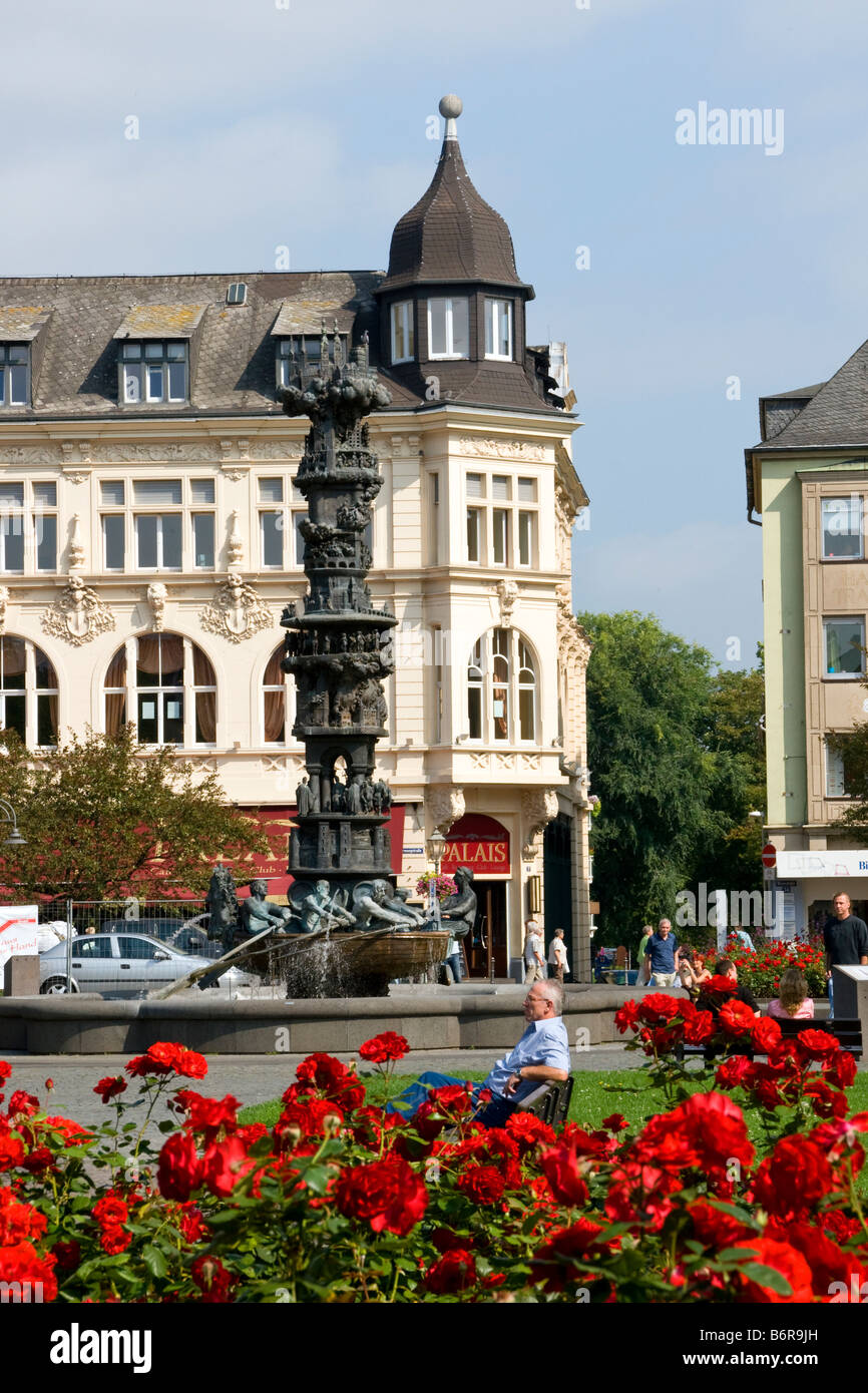 Koblenz-Altstädter deutschen Stadt am Zusammenfluss von Rhein und Mosel Stockfoto