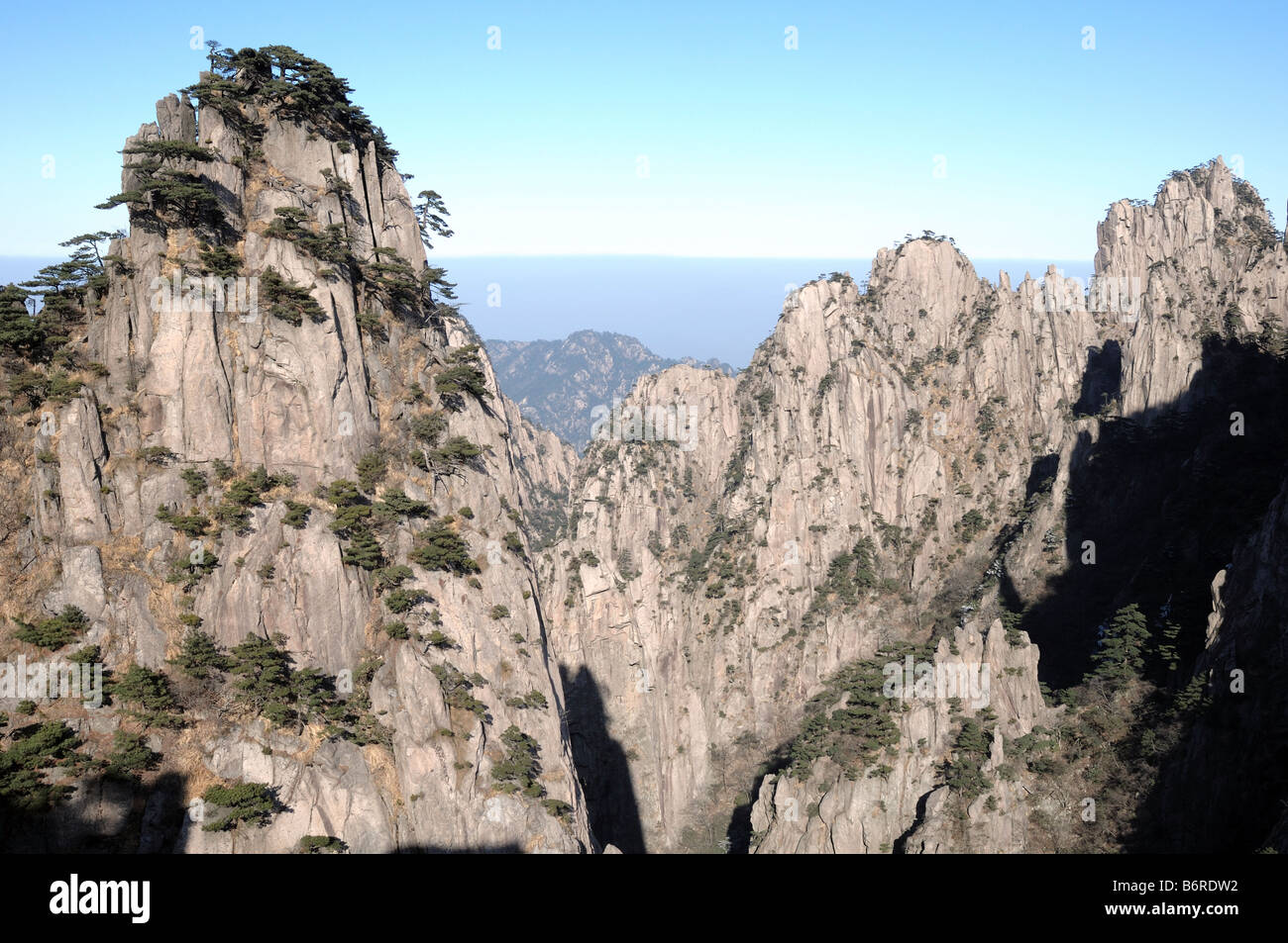 Huangshan, gelben Berg, Anhui, China. Stockfoto