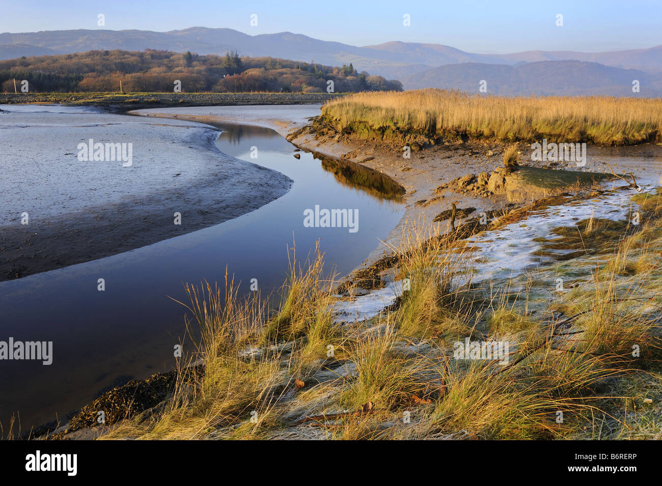 Mawddach Mündung, in der Nähe von Arthog und Ortszentrum, Wales Stockfoto