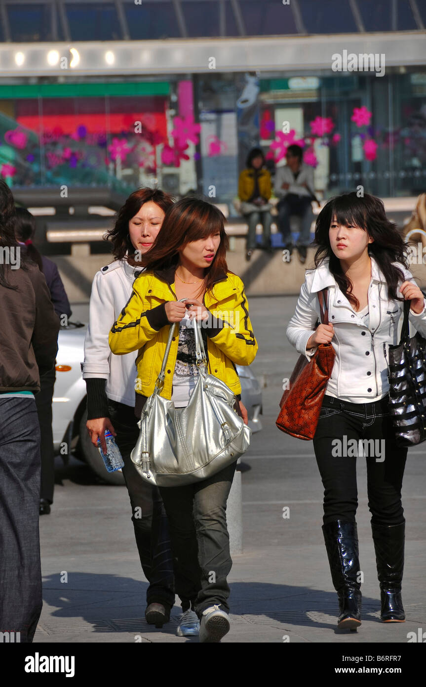 Chinesische Frauen Peking China Stockfoto