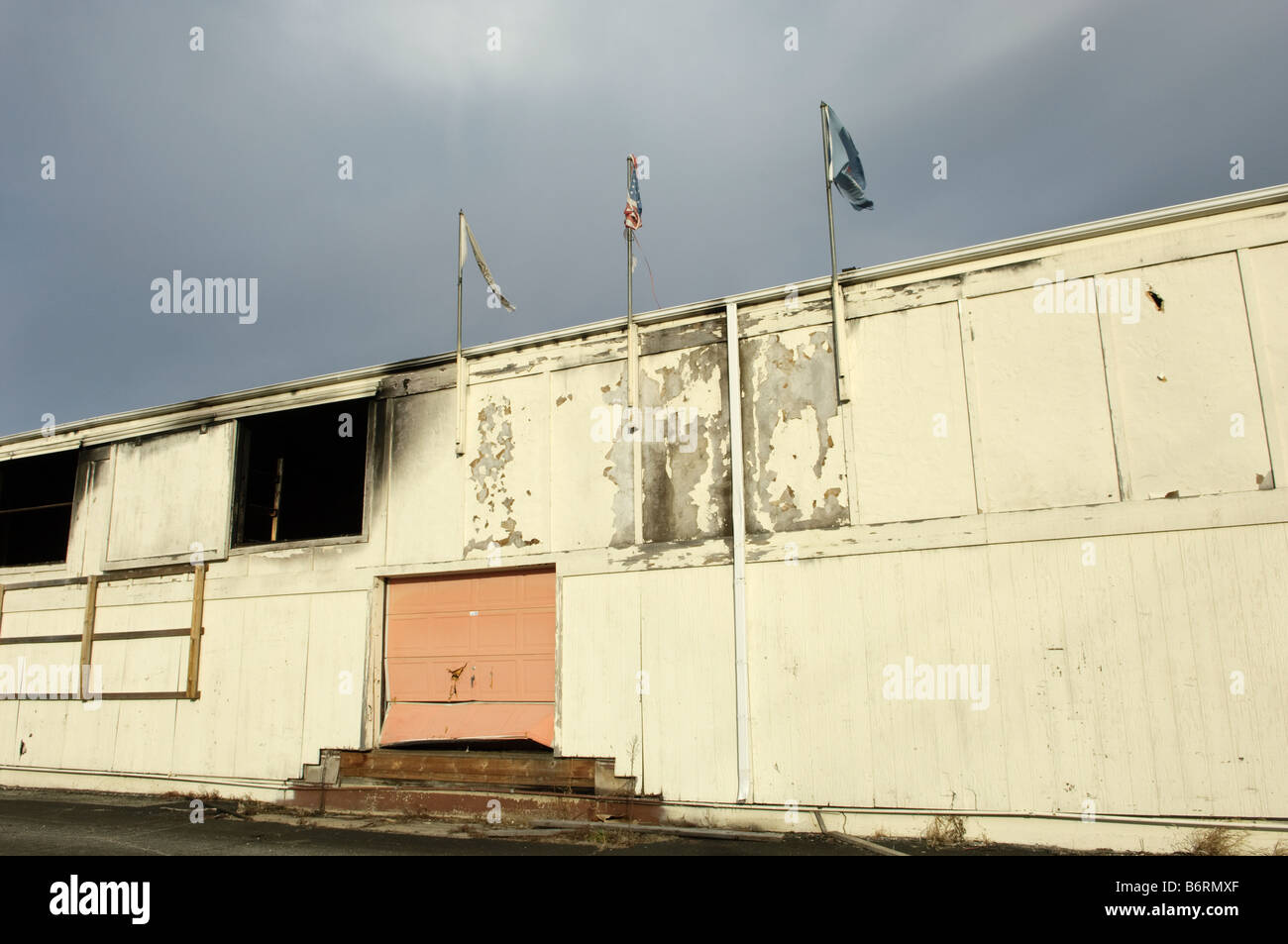 Verlassene Gebäude in Flint, Michigan USA Stockfoto