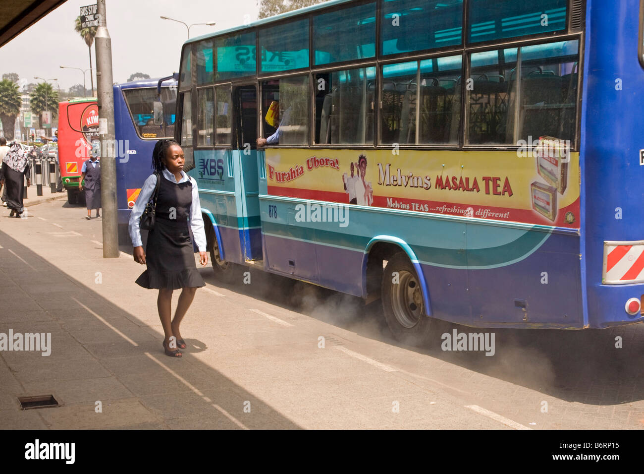 Verkehr zentralen Nairobi Kenia Afrika Stockfoto