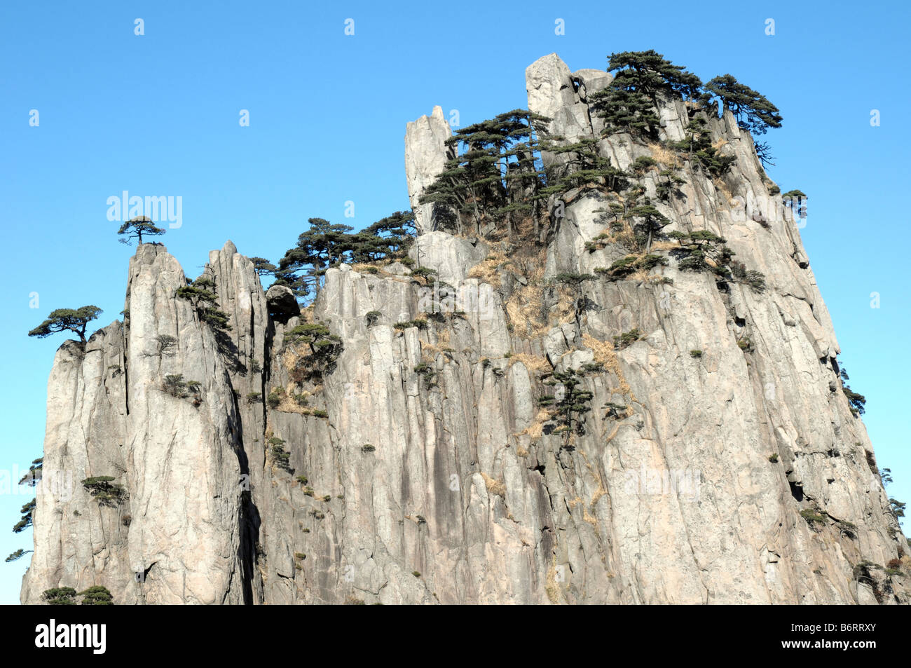 Shixin (Anfang glauben Peak), Huangshan, gelben Berg, Anhui, China Stockfoto Shixin (Anfang glauben Peak), Huangshan, gelben Berg, Anhui, China Stockfoto