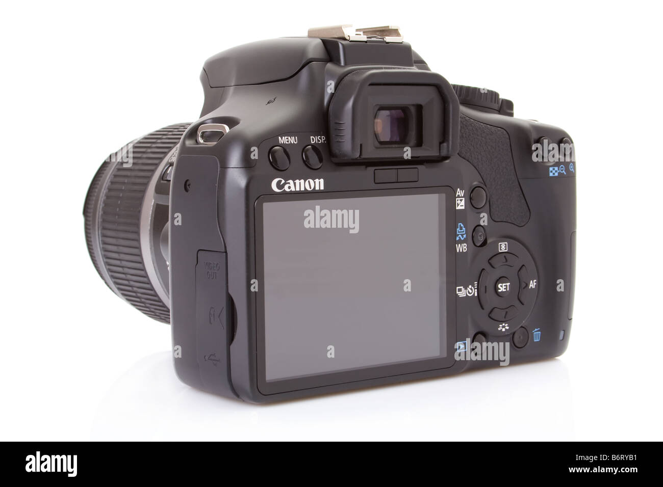 Canon EOS 450D (Rebel XSi), 12 Megapixel digitale Spiegelreflexkamera mit 18-55mm Kit-Objektiv Stockfoto