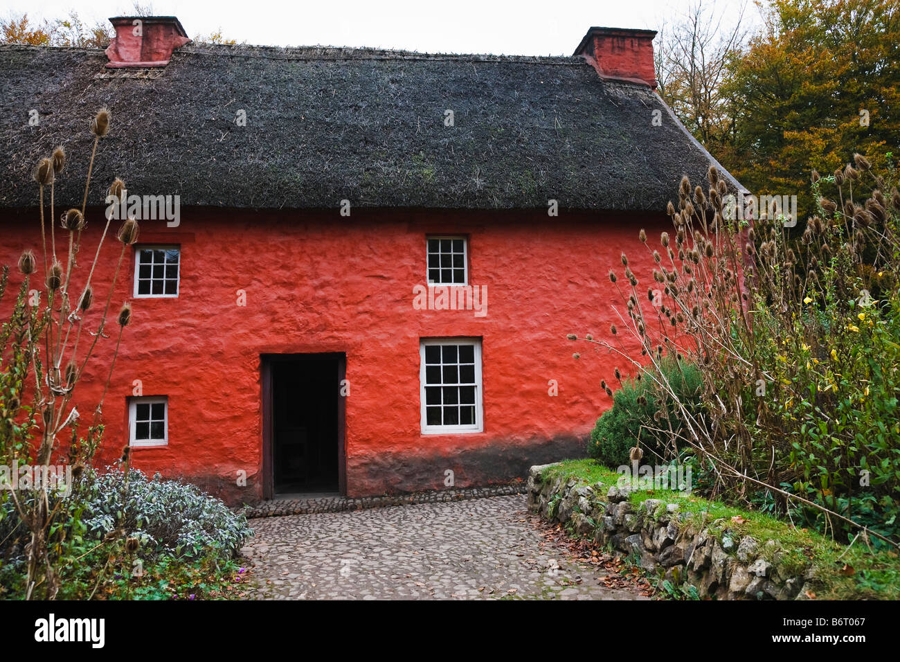 Kennixton Bauernhaus am St Fagans National History Museum in Cardiff, Wales Stockfoto