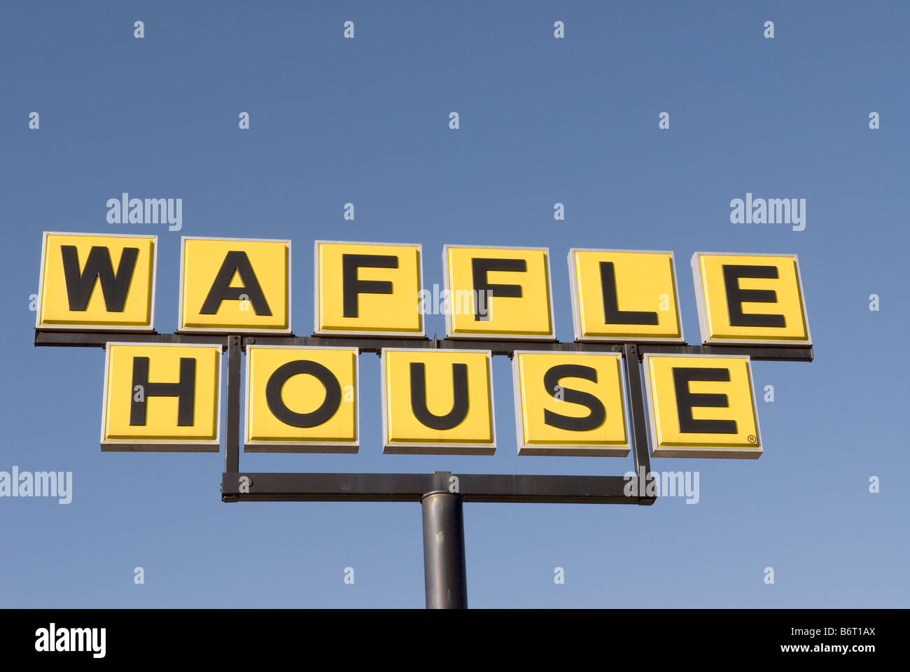 Waffle House Schild USA Stockfoto