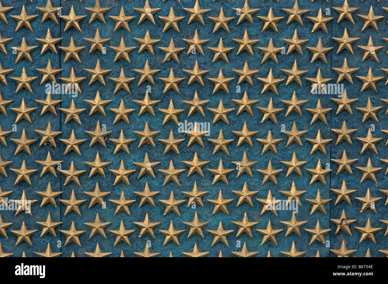 Stars auf dem National World War II Memorial, Washington DC USA Stockfoto