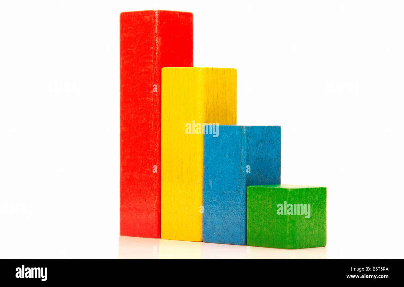 Kind-Ziegel als eine Schritte Stockfoto