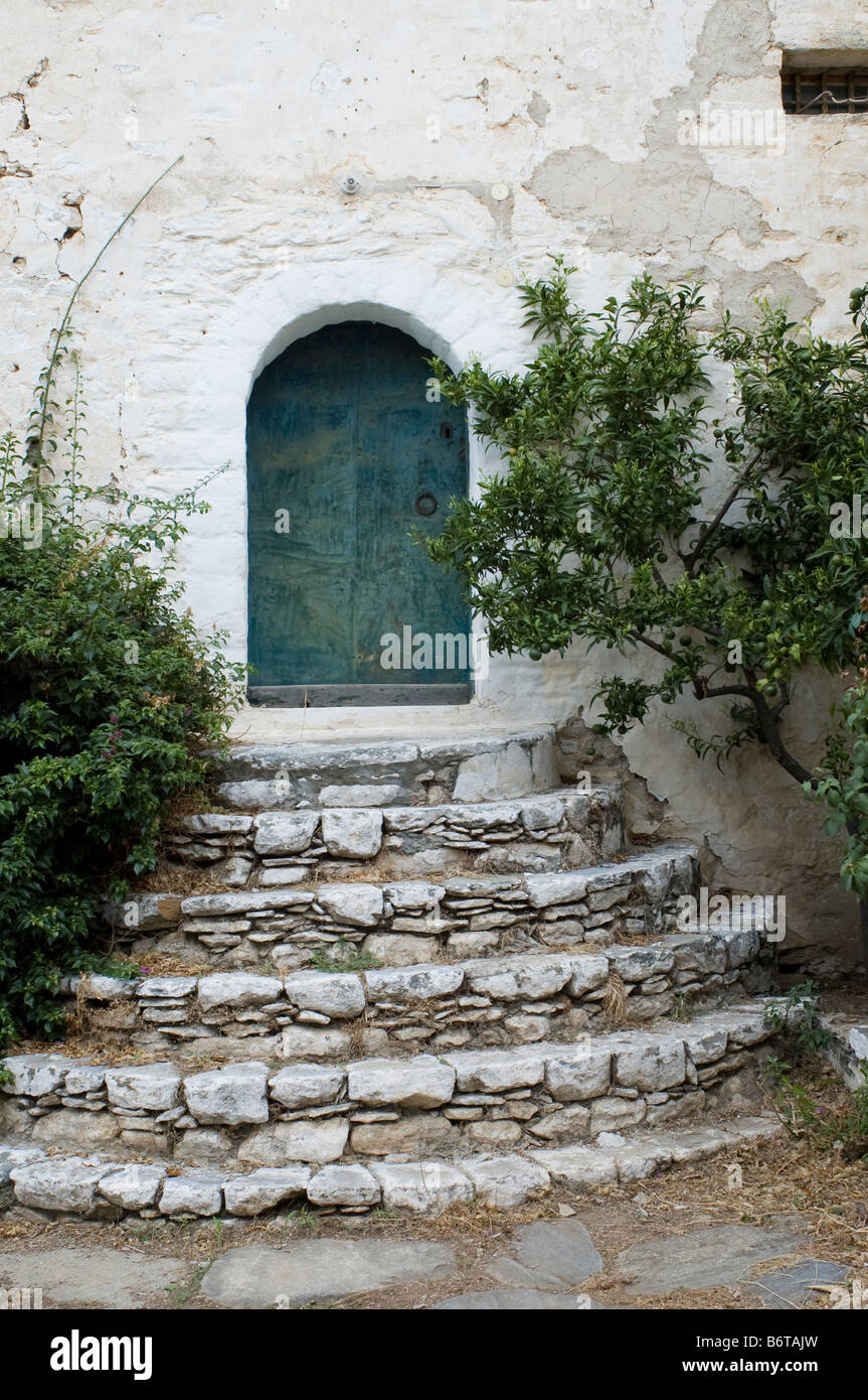 Eingang im griechischen Burg Stockfoto