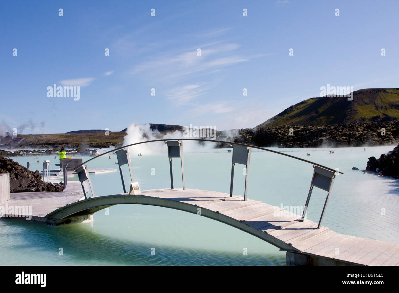 Blue Lagoon Spacenter Island Stockfoto